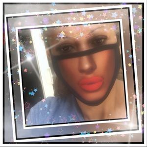 Red lipstick face mask Tan Skin